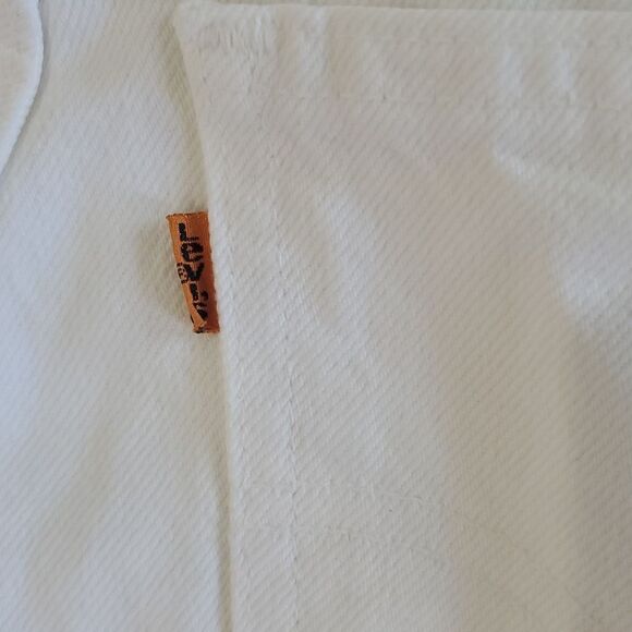 Levis Vintage 921, High Waist, Tapered Leg 100%Cotton White Jeans, Size 8M - Picture 9 of 9